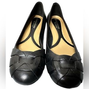 Naturalizer N5 comfort flats, comfy shoes, black, casual, size 7.5 M
